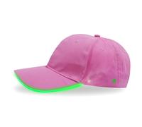 ANYMM Cappello da baseball LED, Illuminato Lampeggiante LED Illumina Cap Uomini, Ricaricabile Regolabile Unisex Baseball Cap,per Festival Club Stage (USB, verde)