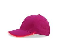 ANYMM Cappello da baseball LED, Illuminato Lampeggiante LED Illumina Cap Uomini, Ricaricabile Regolabile Unisex Baseball Cap,per Festival Club Stage (batteria, rosso)