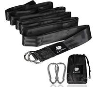 Anyoo Cinghie per Amaca, Resistenti e Lunghe 300 cm, kit da Appendere con Moschettoni in Acciaio, Facili e Veloci, per Giardino, Cortile, Parco, Campeggio, Attività All'aperto