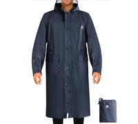 ANYOO Giacca Impermeabile Antipioggia Mantella Leggera Compatte Riutilizzabile per Ragazzi Uomini e Donne Adulti, Taglia unica, Grigio