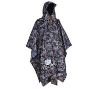 ANYOO Impermeabile Poncho Pioggia Riutilizzabile Multiuso Impermeabile con Cappuccio Packable Telo Riparo a Terra Foglio Ideale per Campeggio all'aperto Pesca Sopravvivenza,Camo,Taglia Unica