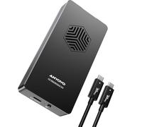 ANYOYO Enclosure SSD M.2 NVMe da 80 Gbps, compatibile con Thunderbolt 5/4/3 e USB4 V2.0, custodia SSD esterna ad alta velocità per MacBook M4/Mini, design con ventola di raffreddamento in alluminio