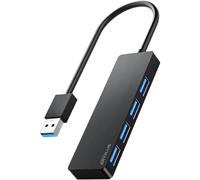 ANYPLUS Hub USB 3.0,Sdoppiatore USB, Prese Multiple, Multi Splitter Per PC,Laptop,Xbox, Flash Drive, HDD, Console, Stampante, PC, Tastiera, HP, Dell