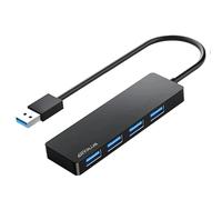 ANYPLUS Hub USB, adattatore splitter USB multiporta, hub USB 3.0 portatile, sottile, prolunga USB per laptop, PC, MacBook, iMac, Surface Pro, Mac Pro, Flash Drive, XPS, Mouse, HDD