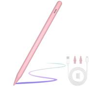 ANYQOO Penna Stilo per iPad 2018-2025, Autonomia 12 Ore, Ricarica Rapida USB-C, Anti-Tocco, Compatibile con iPad 11,10,9,8,7,6, Air 3,4,5,M2,M3, Pro M4,M2,M1 (11/12.9/13"), Mini 5,6