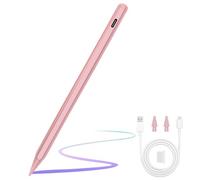 ANYQOO Penna Stilo per iPad 2018-2025, Autonomia 12 Ore, Ricarica Rapida USB-C, Anti-Tocco, Compatibile con iPad 11,10,9,8,7,6, Air 3,4,5,M2,M3, Pro M4,M2,M1 (11/12.9/13"), Mini 5,6