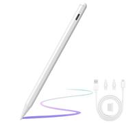 ANYQOO Penna Stilo per iPad 2018-2025, Autonomia 12 Ore, Ricarica Rapida USB-C, Anti-Tocco, Compatibile con iPad 11,10,9,8,7,6, Air 3,4,5,M2,M3, Pro M4,M2,M1 (11/12.9/13"), Mini 5,6