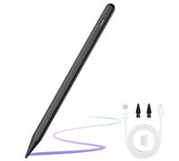 ANYQOO Penna Stilo per iPad 2018-2025, Autonomia 15 Ore, Ricarica Rapida USB-C, Anti-Tocco, Compatibile con iPad 11,10,9,8,7,6, Air 3,4,5,M2,M3, Pro M4,M2,M1 (11/12.9/13"), Mini 5,6