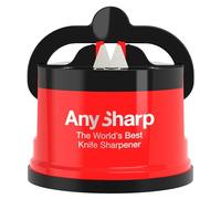 AnySharp Affilacoltelli con Ventosa, Rosso