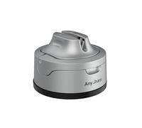 AnySharp Evo Affilacoltelli, Sicurezza Mani Libere, Potente Suzione PowerGrip, Affila Sicuramente Tutti i Coltelli da Cucina, Ideale per Acciaio Temperato e Dentati, Il Migliore del Mondo, Argento