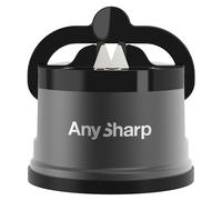AnySharp Pro Affilacoltelli (Metal) con Ventosa, Canna Di Fucile