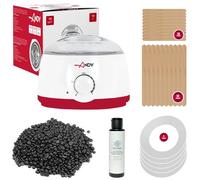 Anyskin Cera Brasiliana kit Completo con Scaldacera Professionale 100Watt, Ceretta Brasiliana Chicchi 250g Black Made in Italy, Olio Dopocera 100 ml, 5 Dischetti Salvacera e Spatole in legno 25pz.
