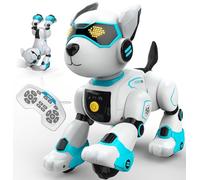 anysun Cane Robot, Giocattolo Robot Ricaricabile, Cane Robots Programmabile Interattivo per Bambini, Comandi Vocali, Telecomando, Rilevamento del Tocco, Ragazzi e Ragazze