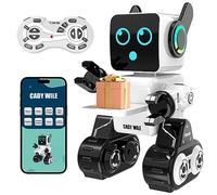 anysun Giocattolo Robot per Bambini, Intelligenti Robot RC con Touch, APP e Telecomando, Robot Programmabile, Camminante, Ballante, Cantante, Parlante, Regalo per Ragazzi e Ragazze