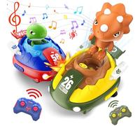 anysun Macchina Telecomandata, 2Pcs Autoscontri Giocattoli per 3 4 5 6 7 8 9 10 Anni, Auto Telecomandata per Regali di Compleanno di Natale, Giochi da Interno e da Esterno per Bambini e Bambine