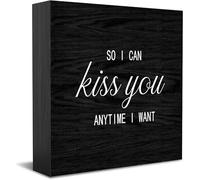 Anytime I Want New Home Decor Rustico Idee Regalo Cartello in Legno Scrivania Mensola Agriturismo Decorazioni per la Camera 12,7 × 12,7