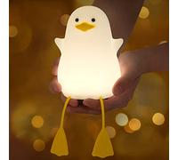 Anywin Luci notturne a forma di anatra, anatra luminosa per bambini con colore caldo e funzione dimmer, Duck Lamp 1200 mAh ricaricabile luce notturna per bambini a forma di anatra con timer