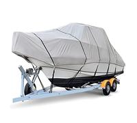 ANZAGA La Copertura per Barca 600 D Si Adatta alle Barche con Scafo a V della Console Centrale,21 to 24ft