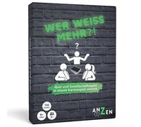 ANZEN CHI BIANCO DI PIÙ - Il gioco di carte | Combinazione di quiz e gioco di società | Gioco di famiglia da 8 a 10 anni e per adulti | Conoscenze generali e creatività e logica | Puzzle | Giochi