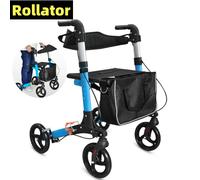 Anziani Disabili Riabilitazione Walking Assist Rollator Walker Puleggia pieghevole in lega di alluminio Allenamento Aiuto per la mobilità Famiglia