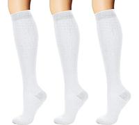 ANZII 3 paia calze a compressione graduata donna e uomo 15-20 mmHg Calzini a Compressione La Corsa, Infermieri, Sindromi Tibiali, Viaggi In Aereo, Gravidanza, Incrementa La Circolazione E Il Recupero