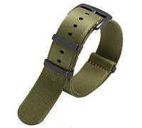 ANZOAT Cinturino di ricambio in nylon per orologio da uomo Seiko Mido 007 James Bond militare a righe da 20 mm 22 mm di alta qualità, 22mm, Agata