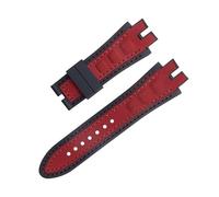 ANZOAT Fit Per Roger Dubuis Cinturino Per EXCALIBUR Serie 28mm Nubuck Cinturino In Pelle Silicone Accessori Cinturino, 28mm, Agata