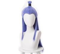 Ao Bing Cosplay Parrucca Lunga Scorrimento Sinistra Sciolto Capelli Blu Accessorio Unisex per il Partito Halloween Natale