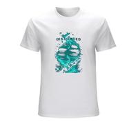 AO DA XIONG Disturbed Evolution Men's T-Shirt Unisex Tee White S