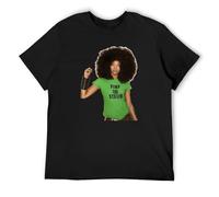 AO DA XIONG Men's Erykah Badu Pimp The System Baduizm Mama's Soul Music R&B T-Shirts Black 3XL