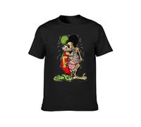 AO DA XIONG Men's Rat Fink Cotton T Shirt Black XL