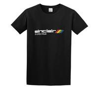 AO DA XIONG Men's Zone Inspired By Sinclair ZX Spectrum Cotton Cotton T Shirt Black M