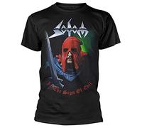 AO DA XIONG Sodom in The Sign of Evil T-Shirt Graphic Top Printed Shirt Short Sleeve Mens Tee Black M