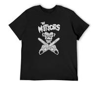 AO DA XIONG The Eors-This Evil Things Mad sin,Demented Are Go,Klingonz,Psychobilly,Rockab Casual T Shirt Print Tops Black 3XL
