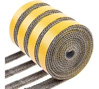 AOAOJIAO Guarnizione Stufa a Legna Autoadesivo, Guarnizione Resistente Al Calore Alte Temperature 600°C per Stufe, Tubi Di Forni, Porta del Forno, Caminetti, Camino (3mm x 15mm x 2m)