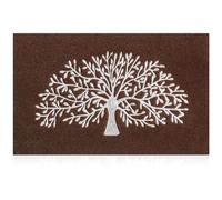 AOAOPQ Grandi tappetini interni antiscivolo per esterni con retro in gomma antiscivolo per ingresso, corridoio, cucina, basso profilo, intrappola rapidamente lo sporco, 60 x 90 cm, caffè