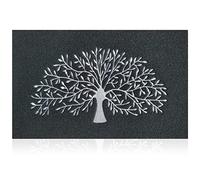 AOAOPQ Tappetino di benvenuto per esterni e interni, resistente, impermeabile, antiscivolo, per ingresso, corridoio, cucina, facile da pulire, tappetino in gomma 60 x 90 cm, albero nero