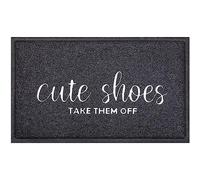 AOAOPQ Tappetino di benvenuto per porta d'ingresso interna Tappetini all'aperto per l'ingresso di casa Materiale PVC durevole con supporto in gomma antiscivolo Zerbino per aree interne