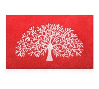 AOAOPQ Zerbino grande rosso, 60 cm x 90 cm, zerbino per interni ed esterni, tappetino di benvenuto per soggiorno, balcone, porta sul retro, garage, aree ad alto traffico e ingresso