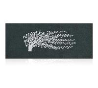 AOAOPQ Zerbino per Interni Grande Albero della Vita Zerbino per Esterni 120x45 cm Nero Resistente Antiscivolo con Retro in Gomma Tappetini Resistenti per Uso Intensivo Anteriori di Benvenuto per