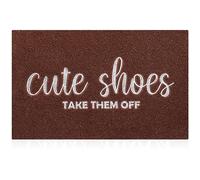 AOAOPQ Zerbino per porta d'ingresso per interni ed esterni, per raschietto per scarpe, scarpe carine, toglierli tappetini per esterni di casa, area ad alto traffico area di traffico