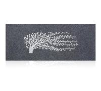 AOAOPQ Zerbino per porta d'ingresso, resistente, antiscivolo, in gomma, assorbente, per pavimento, cucina, ingresso, passatoia per porta d'ingresso, 120 x 45 cm, grigio (Mats)