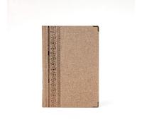 aoaoway Hardcover Diary Journal, Vintage Classic Notebook Sketchbook Planner, Kraft Paper, 192 Pages, 8x6 Inches (coffee)