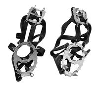 Aoaoy 1 paio Set 18 denti Outdoor Ice Climbing Shoe Gripper con borsa portatile (L #12)
