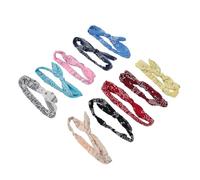 Aoaoy 10 Pacchetti Largo Fascia Annodata per Donne Elastiche Annodate Elastiche Simpatiche Floreali di Cesti Turbante per la Ragazza Summer Makeup Yoga Sport
