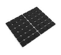 Aoaoy 48pcs Black Non Slip Auto Adesivi Protezioni per Pavimenti in Gomma Cuscinetti, Materiale, Facile da Usare, Scelta Migliore per la Parete della Scrivania del Pavimento in Legno,