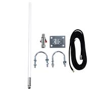 Aoaoy Antenna in Fibra di Vetro Esterna, Ad Alto Guadagno LORA 915MHz con Cavo RG400, Design del Supporto a Parete, Kit di Arresto per L'installazione Fissa, Meno Interferenze