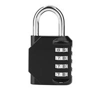 Aoaoy Blocco Bagaglio Combinato, Password di Cifera 4 Quadri Pacchetto, Grillo in Acciaio Pesante, Codice Resettabile, Blocco di Sicurezza del Viaggio Portatile con 10000