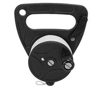 Aoaoy Bobina di corda da immersione, multiuso, con filo bianco da 46 m, per immersioni in grotta (puleggia nera)