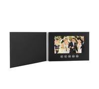 Aoaoy Brochure Video Schermo LCD, Scheda Elettronica, 720p Video Libro, Metallo e Plastica, Memoria 128m, Display per Marketing, Matrimoni, Compleanni con Personalizzato di (7")